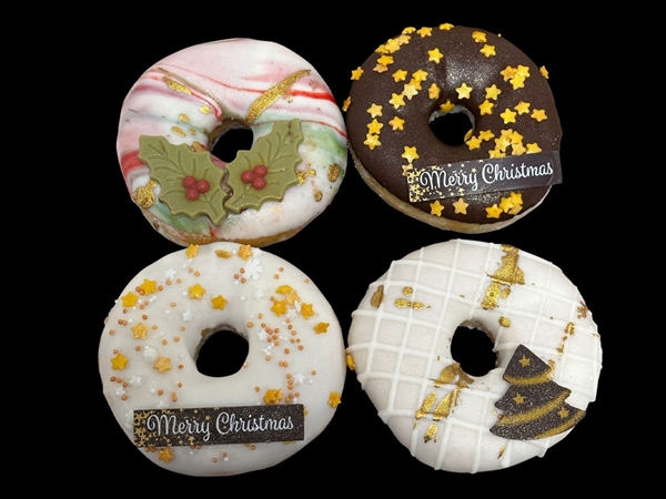 kerst donuts 4 stuks