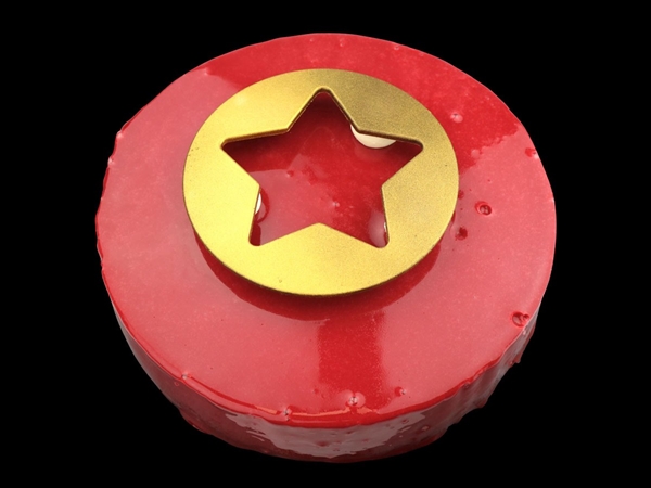 Kerstaart met ster 10 -12 personen