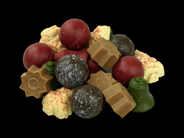 Kerst bonbons in doosje